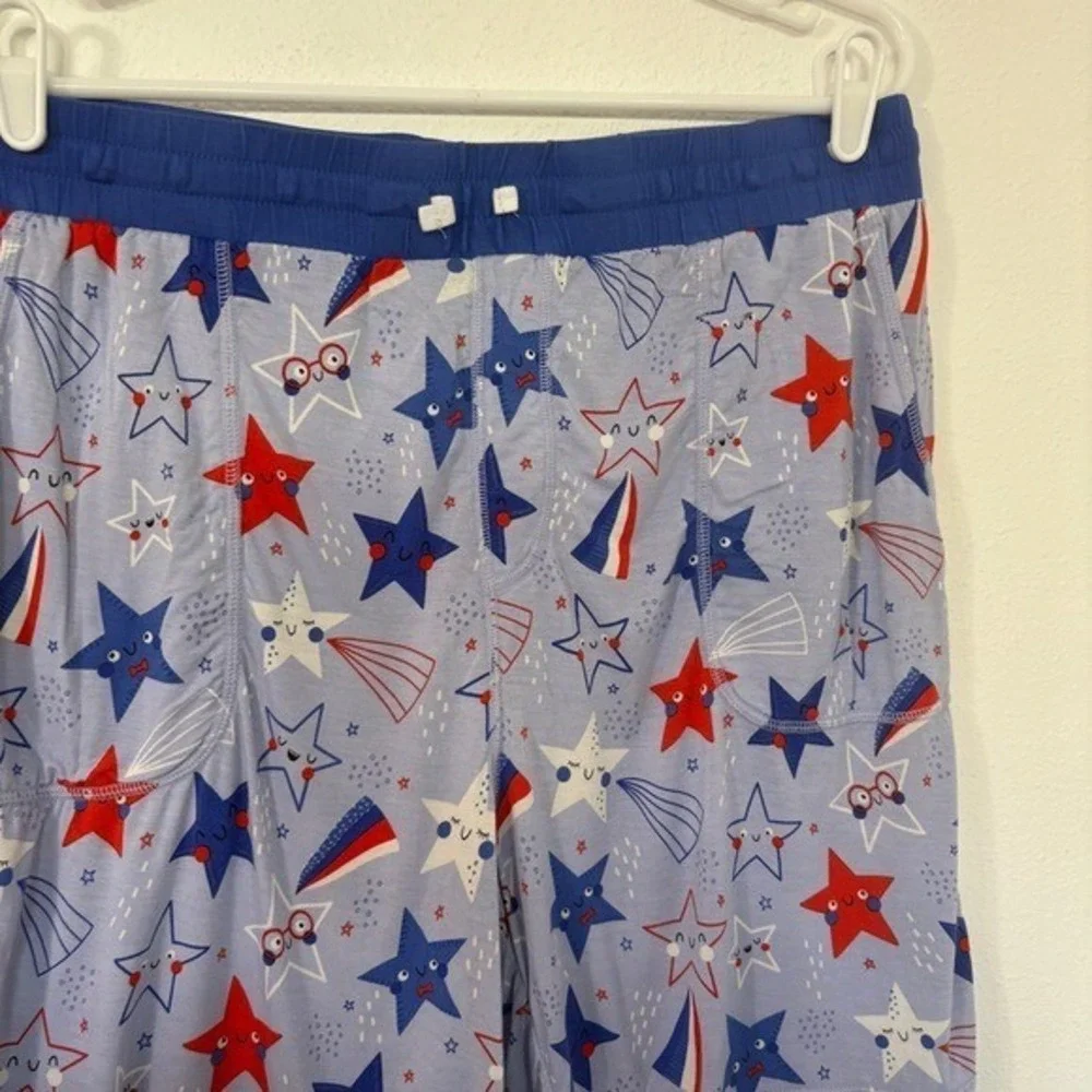 Little Sleepies 4th of July Women's Sleep Shorts Organic Bamboo Size XL